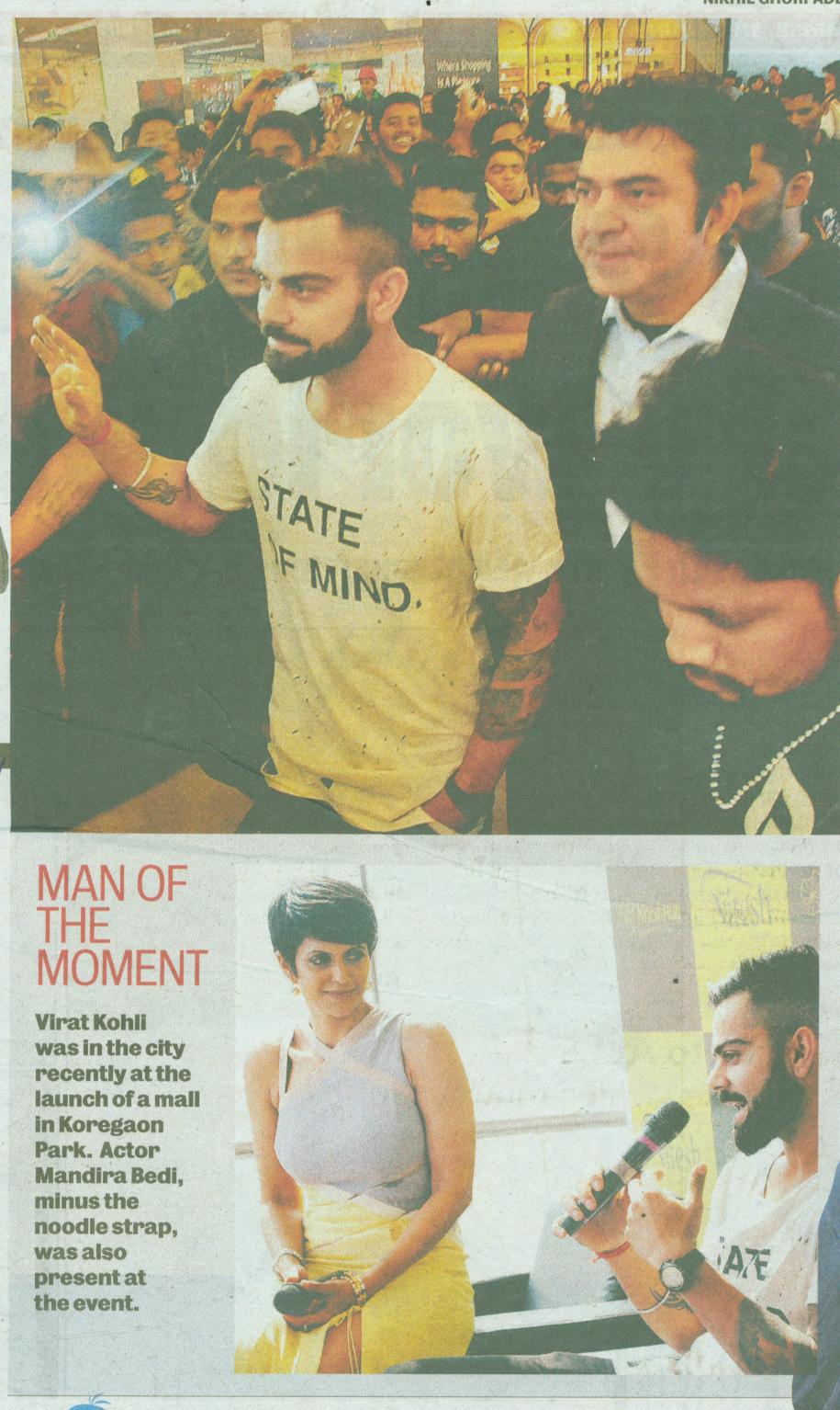 Pune Mirror – Virat Kohli sets in motion Nitesh Hub, with the inauguration ceremony